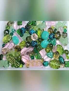 Loose Glass Beads spring mix Jewelry Making